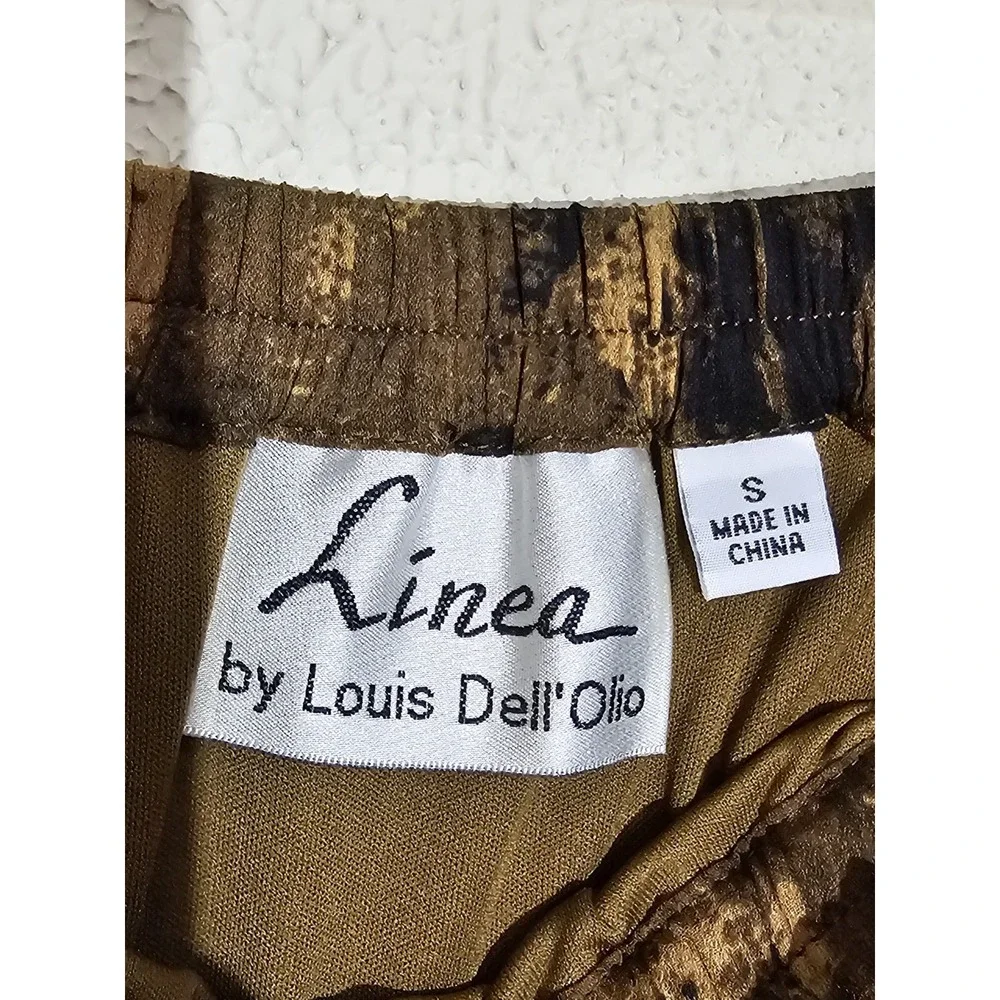 Linea‎ By Louis Dell'olio Sm Earthtone Teired Midi Skirt Flowy Boho Fairy Grunge - Picture 8 of 11